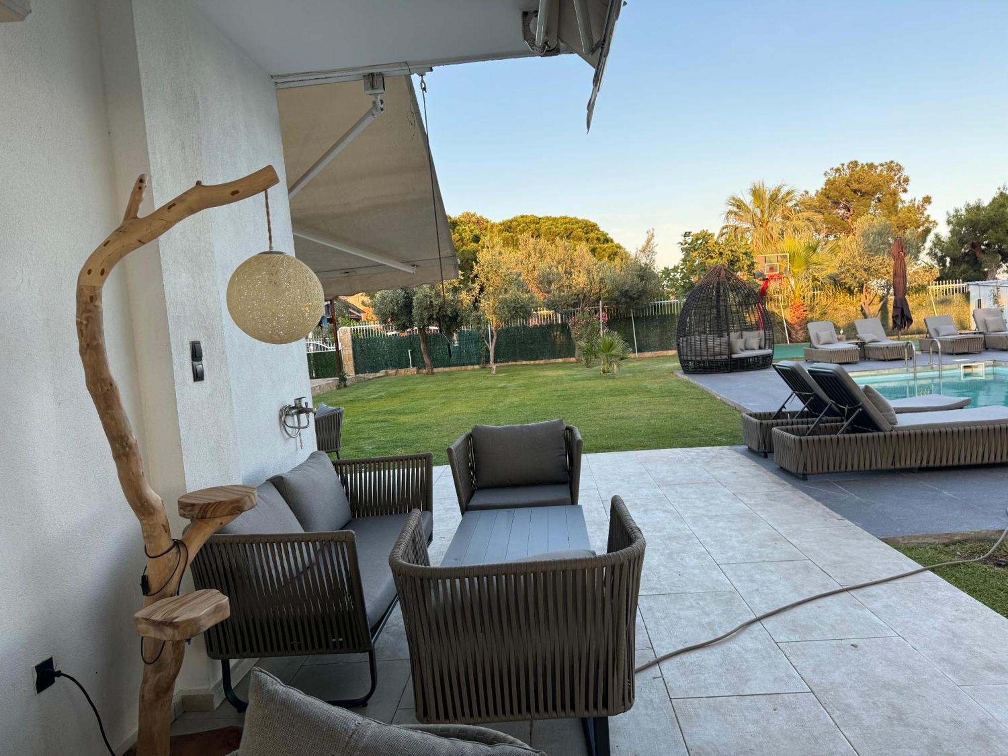 Zoza Luxury Villa Isthmia By The Sea With Private Pool Kalamáki 外观 照片